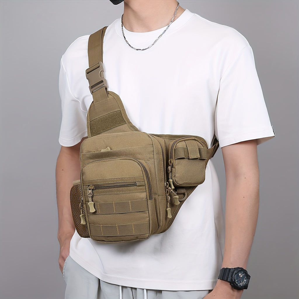 Men's Oxford Cloth Crossbody Shoulder Bag Tactical Outdoor Sports Chest Pack