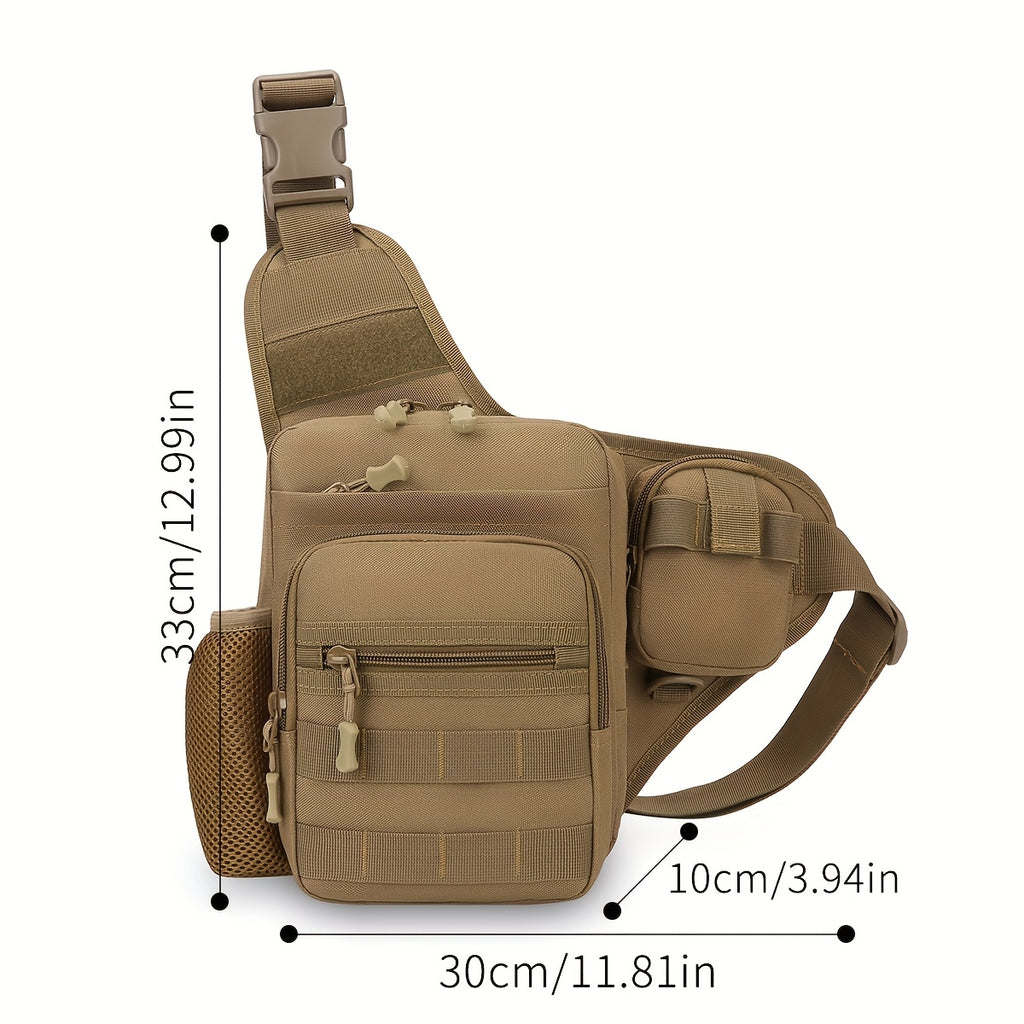 Men's Oxford Cloth Crossbody Shoulder Bag Tactical Outdoor Sports Chest Pack